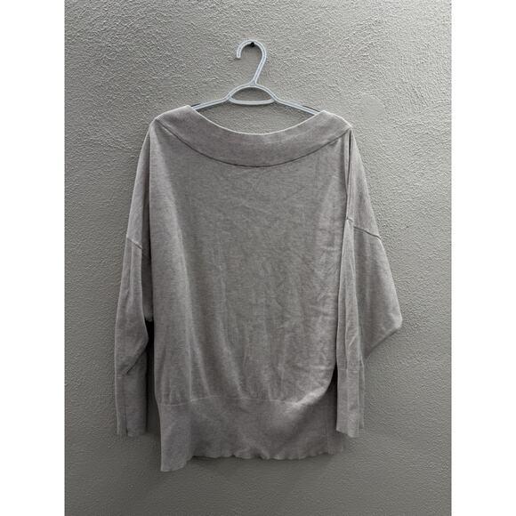 Express Womens Shirt Size Large Tan Long Sleeve Boat Neck - Picture 5 of 10